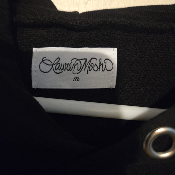 Lauren Moshi Delilah X Crystal Biting Lips hoodie - Picture 9 of 15